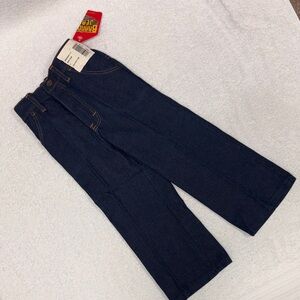 Dickies Branders dark blue jeans denim elastic waist 100% cotton nwt boys 4